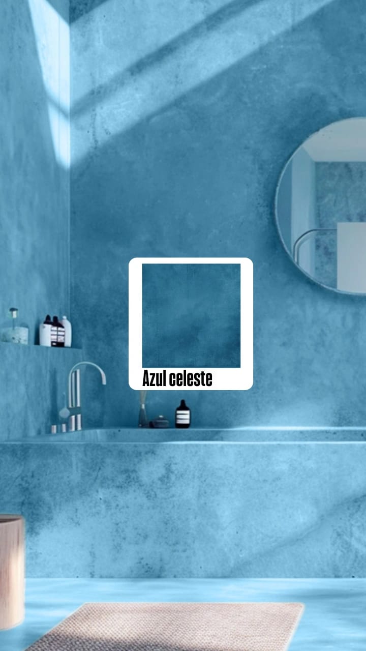 Microcemento Azul Celeste